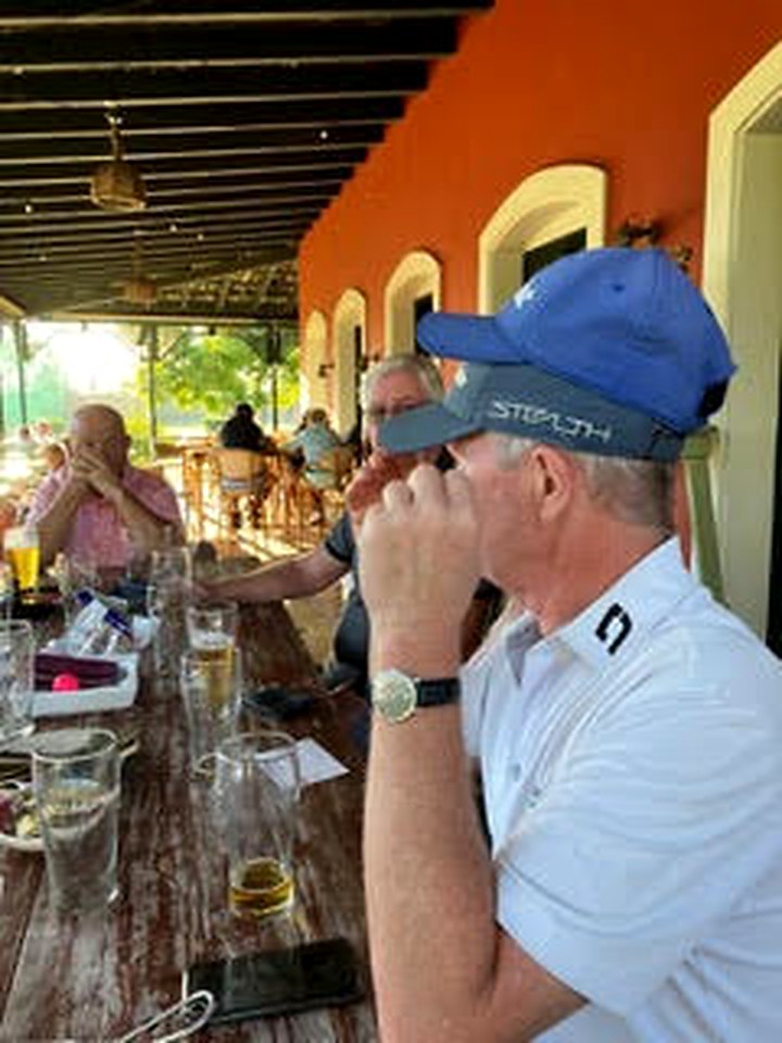 Guests raising a glass